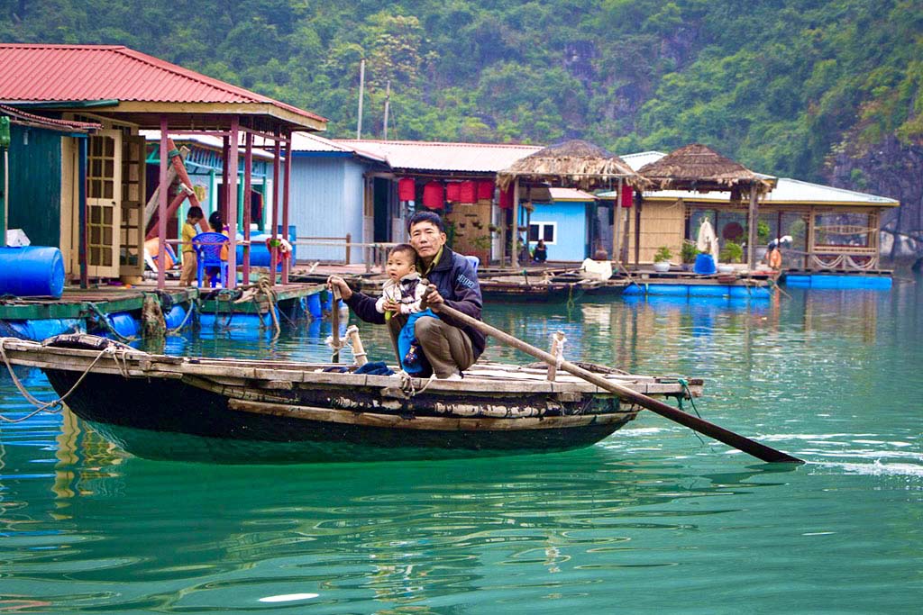 Cua Van Village in halong bay